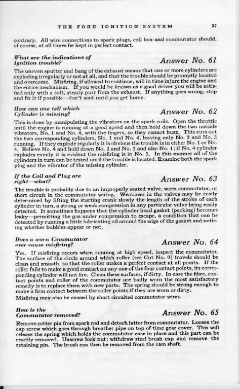 1925 Ford Owners Manual Page 25
